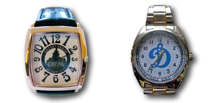 Часы наручные на заказ с логотипом или символикой
